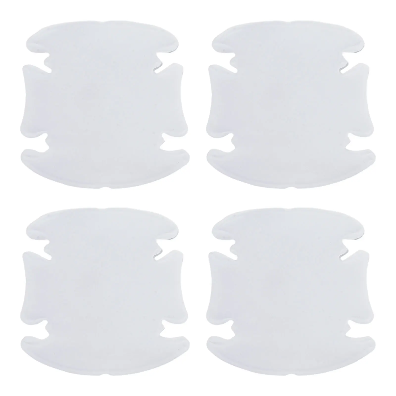 4pc 車のドアカップペイント保護フィルム透明ドアボウルスクラッチ保護フィルム目に見えないフィルムアンチスクラッチステッカー