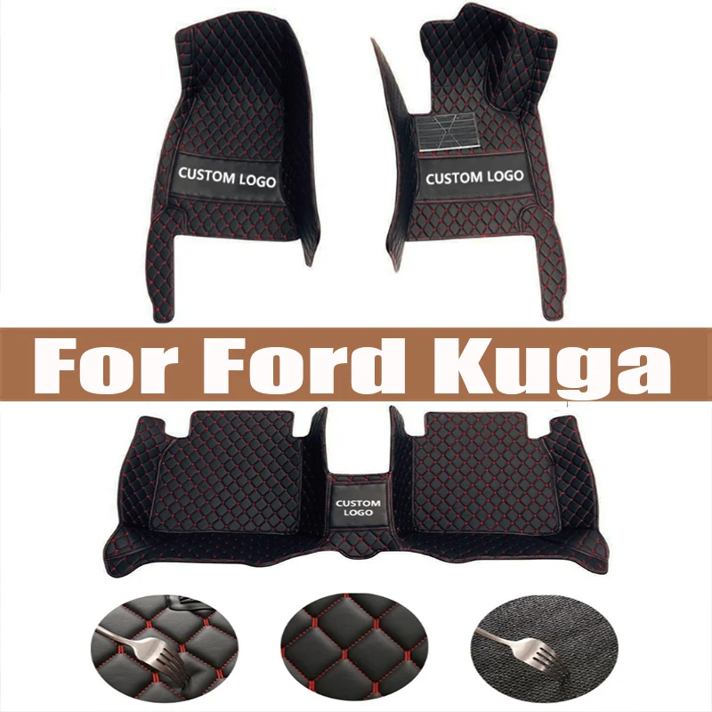 

Car Floor Mats For Ford Kuga 2013 2014 2015 2016 2017 2018 Custom Auto Foot Pads Automobile Carpet Cover Interior Accessories