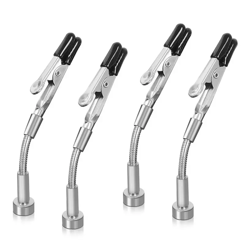 

Easy Use Welding Assistant Flexible Arm Magnetic Universal Soldering Helping Hands 4PCS PCB Clamp Third Hand Tool Repair
