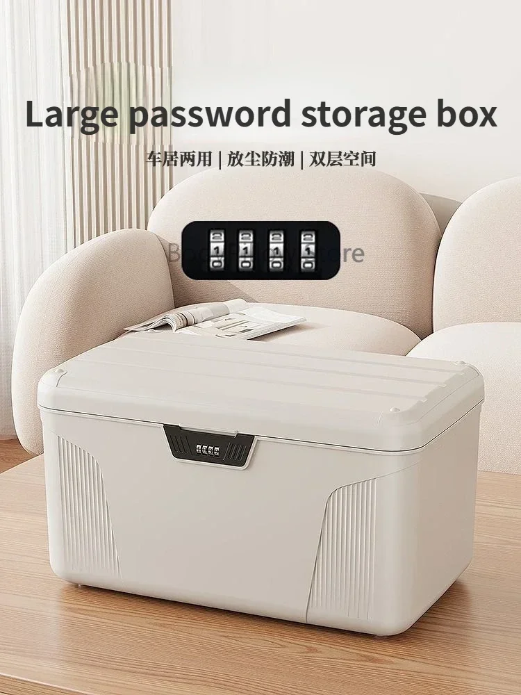 Password Storage Box Valuables Small Household File Organizer with Lock  Artifact