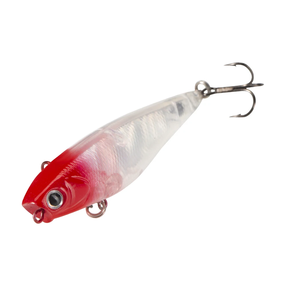 Leurre de pêche flottant Hunthouse Popper DILEMMA Pencil 60mm 4.1g, appât dur pour pêche en surface, eau salée, brochet, bar, matériel de pêche