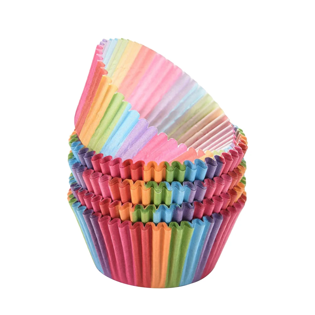 

500 Pcs Cake Cups Muffin Paper Liners Elegant Simple Design Wedding Birthday Party Favor Cupcake Wrapper Baking Accessory