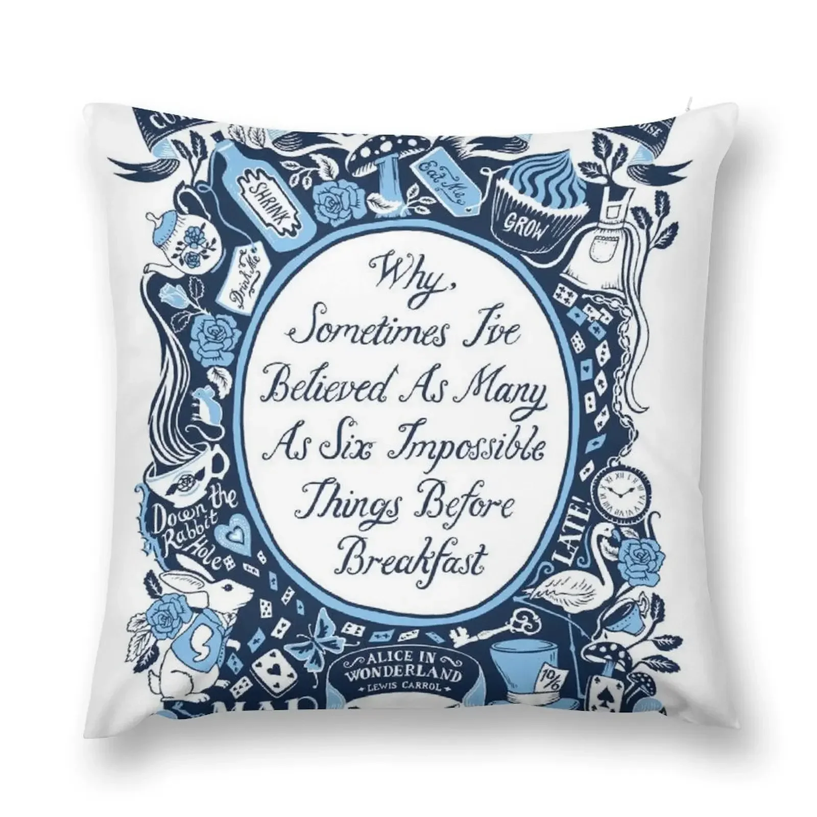 

six impossible things Throw Pillow autumn decoration Cushions For Children pillow