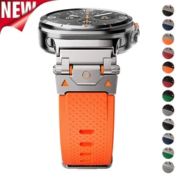 Soft Rubber Strap for Samsung Galaxy Watch Ultra 47mm Quick Fit No Gaps Silicone Band for Samsung Watch 7 Ultra Sports Bracelet