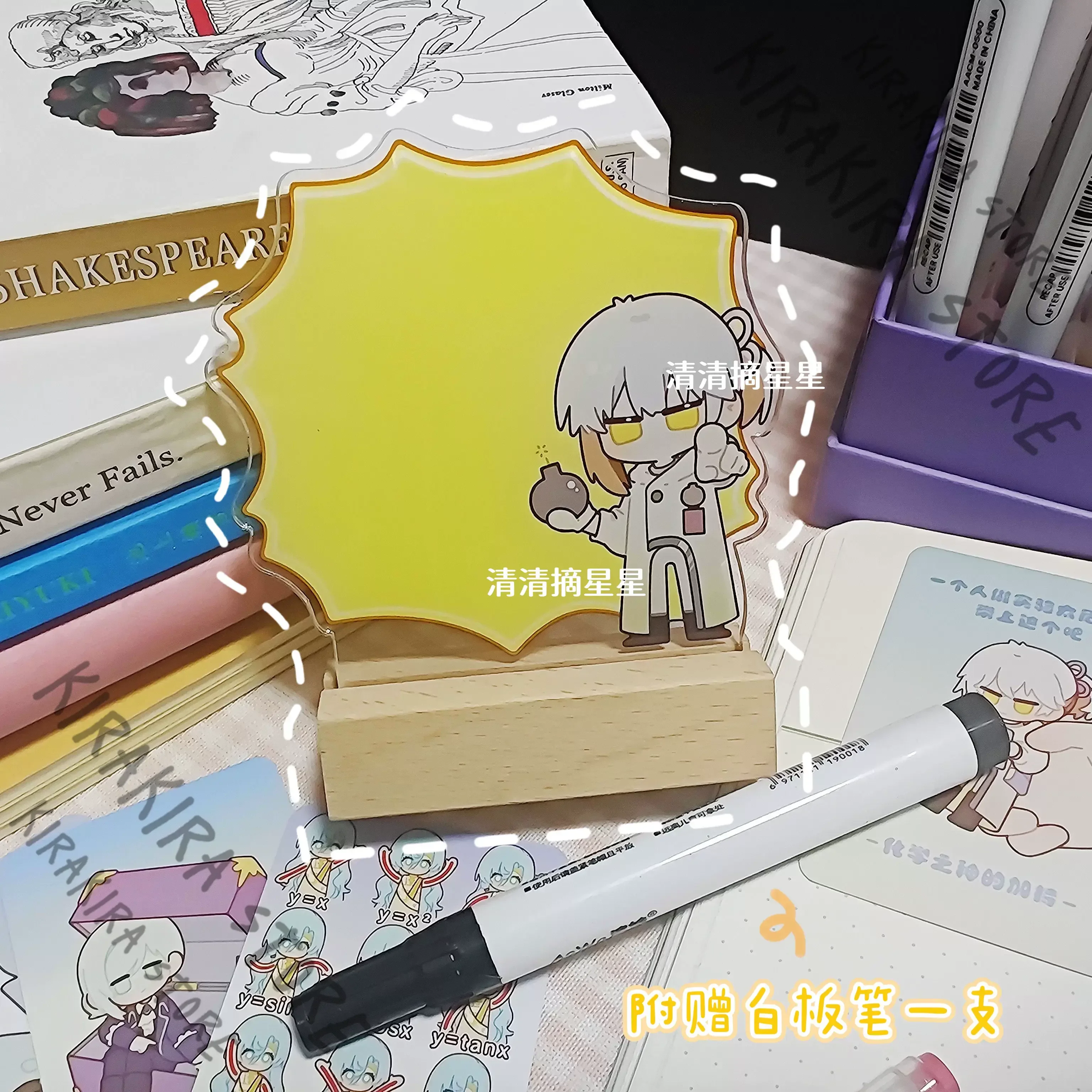 

Medicine Pocket Reverse:1999 5mm Thick Acrylic Memo Board Standing Sign Erasable kawaii Ornaments Cosplay High Quality Gifts