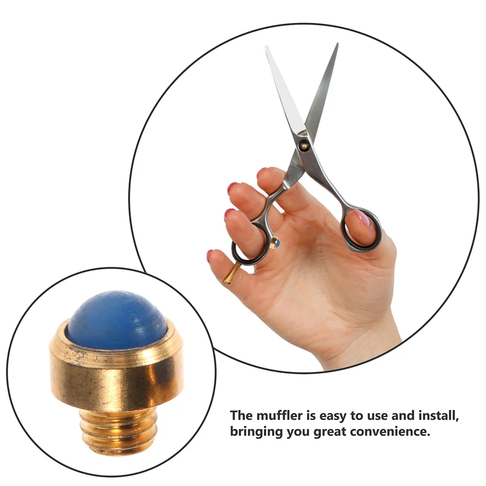 

6Pcs Pet Scissor Mufflers Metal Shear Bumpers Scissors Noise Reducers Quiet Haircut Accessories Metal Scissors Silencers