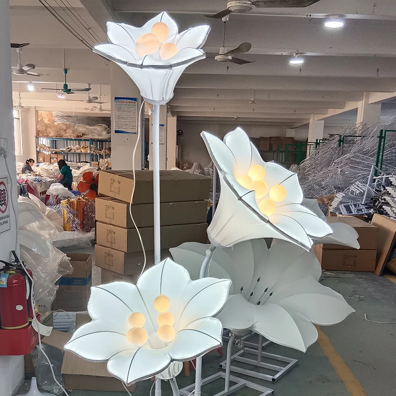 DEBBY lampu pernikahan Morning Glory Modern lampu atmosfer meriah untuk dekorasi latar belakang timbal jalan panggung pesta