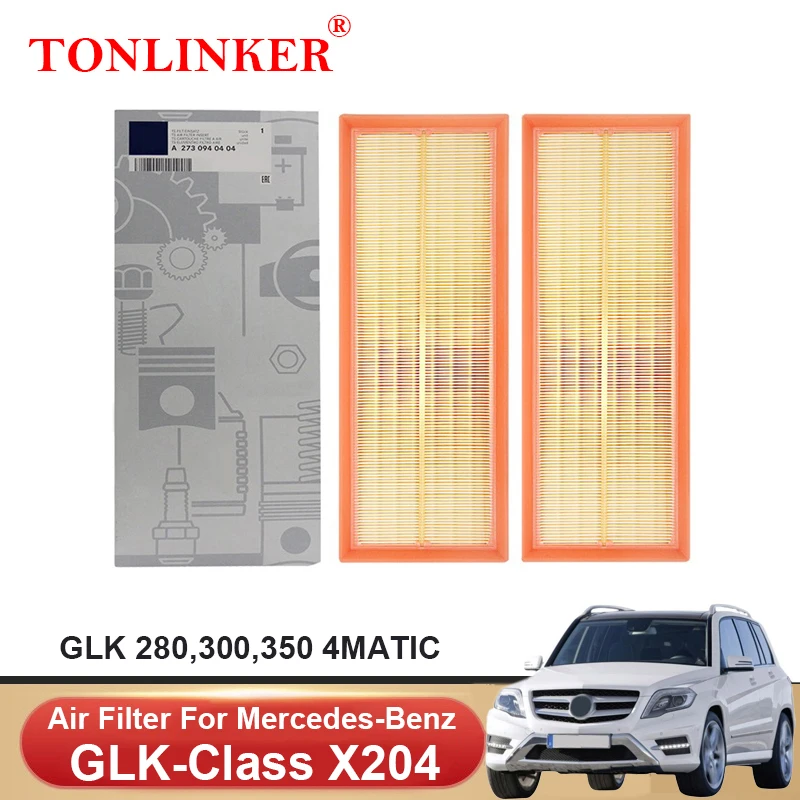 

TONLINKER Air Filter A2730940404 For Mercedes Benz GLK X204 2008 2009 2010 2011 2012 GLK 280 300 350 4MATIC Car Accessories