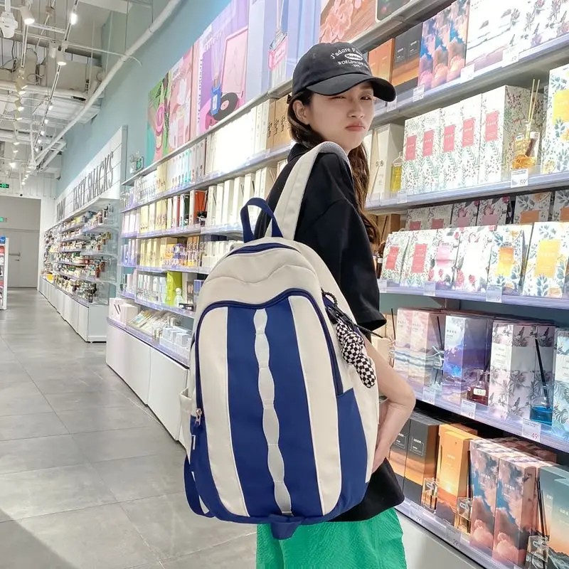 

Школьная сумка большой вместимости для студентов, многокарманный рюкзак для ноутбука с несколькими отделениями, водонепроницаемая сумка для пары