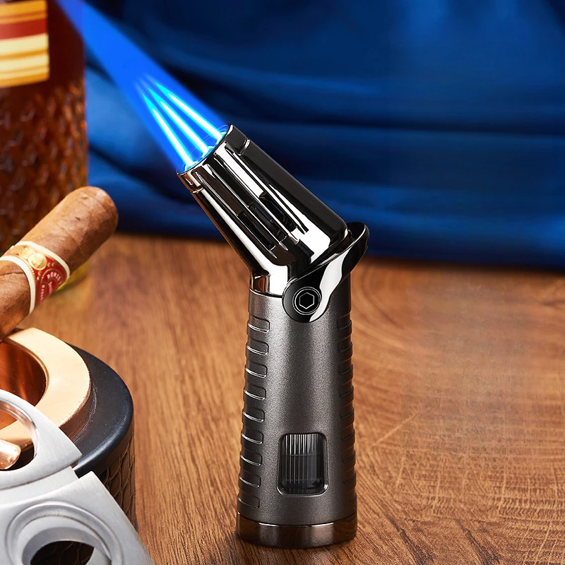Gas Lighter Cigar Lighter Torch Fire Jet High Firepower Windproof Spray Gun Kitchen Cooking Smoking Accessories Gift for Men - Image 3