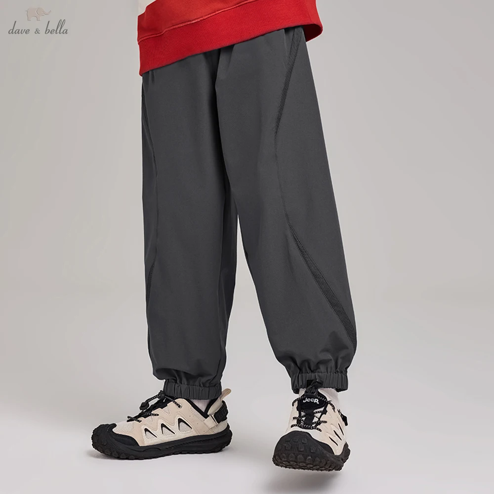 Dave Bella Children Autumn Spring Cargo Pants Boys Elastic Waist Casual Sports Jogger 7-13 Years Kids Trousers DK3262627