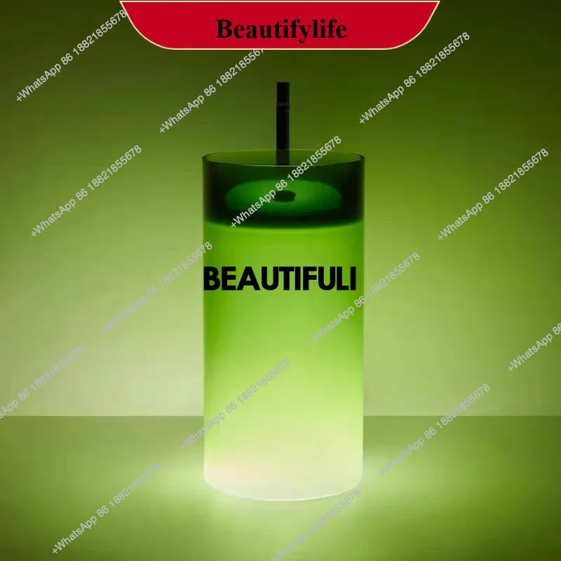 

F185 New arrival acrylic material, transparent resin color integrated floor standing circular column basin