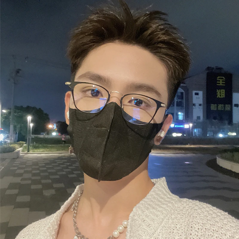 Japanese Luxury Brand Replica Fashionable Retro Square Eyewear Luxury Ultra Light Pure Titanium Business Men's Glasses Frames