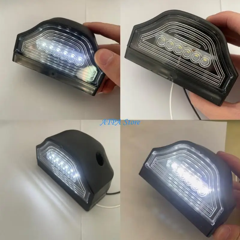 

U13C Low Profile License Plate Light For Heavy Duty Trucks Corrosion Resistant Housing Energy Efficient LED