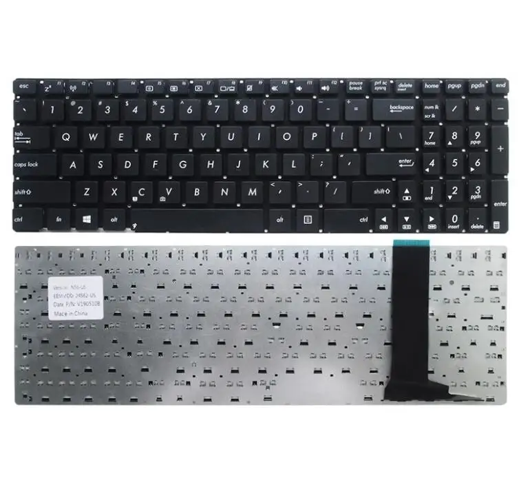 

US Keyboard for Asus N550 N550J N550JA N550JK N550JV N550L N550LF N750 Q550 N56 N56JK N56JN N56JR N56V N56VB N56VJ N76 N76V N76