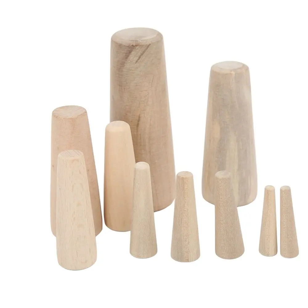 10Pcs Wood Wood Plugs 7 Different Sizes Tapered Marine Tapered Plugs Easy Installation Conical Shape Emergency Drain Plugs