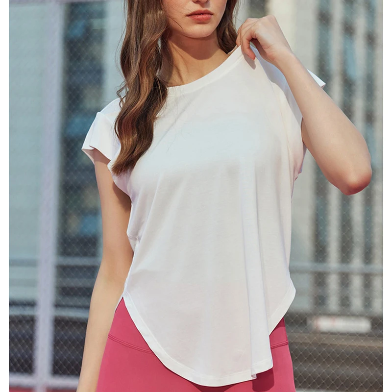 Pump Cover Gym Shirts Women Sleeveless Yoga Clothing Sport Top Loose Fitness Running T Shirt Soft Modal Quick Dry Comfort Blouse