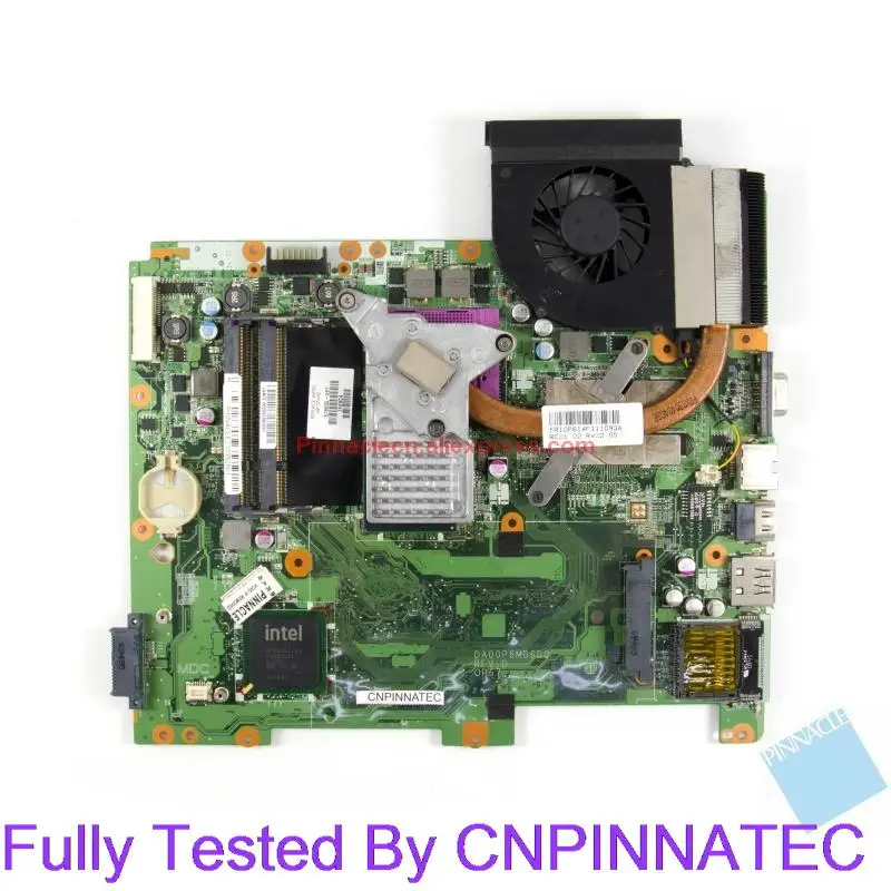 

578000-001 517837-001 Motherboard for HP Compaq presario CQ61 Notebook PM45 Chipset DAOOP6MB6D0 w Heatsink & CPU