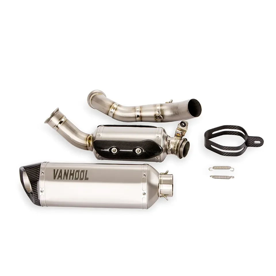 

STLF Motorcycle Exhaust for 690 Duke Titanium Alloy Front Middle Link Pipe Catalyst Delete Hus 701 Svartpilen 2019 2020