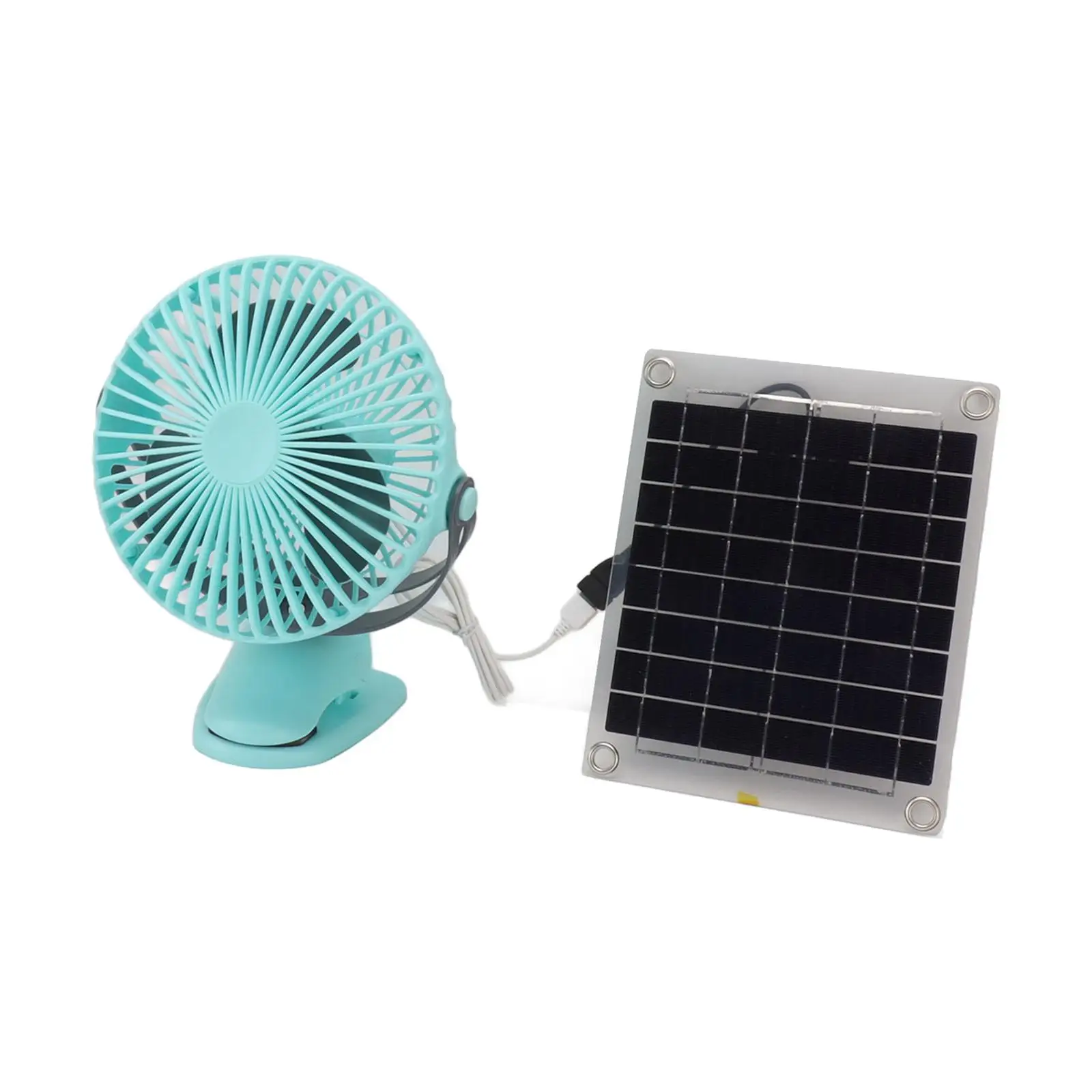 Solar Powered Fan Brushless Motor Personal Desk Fan for Office Home Dorm