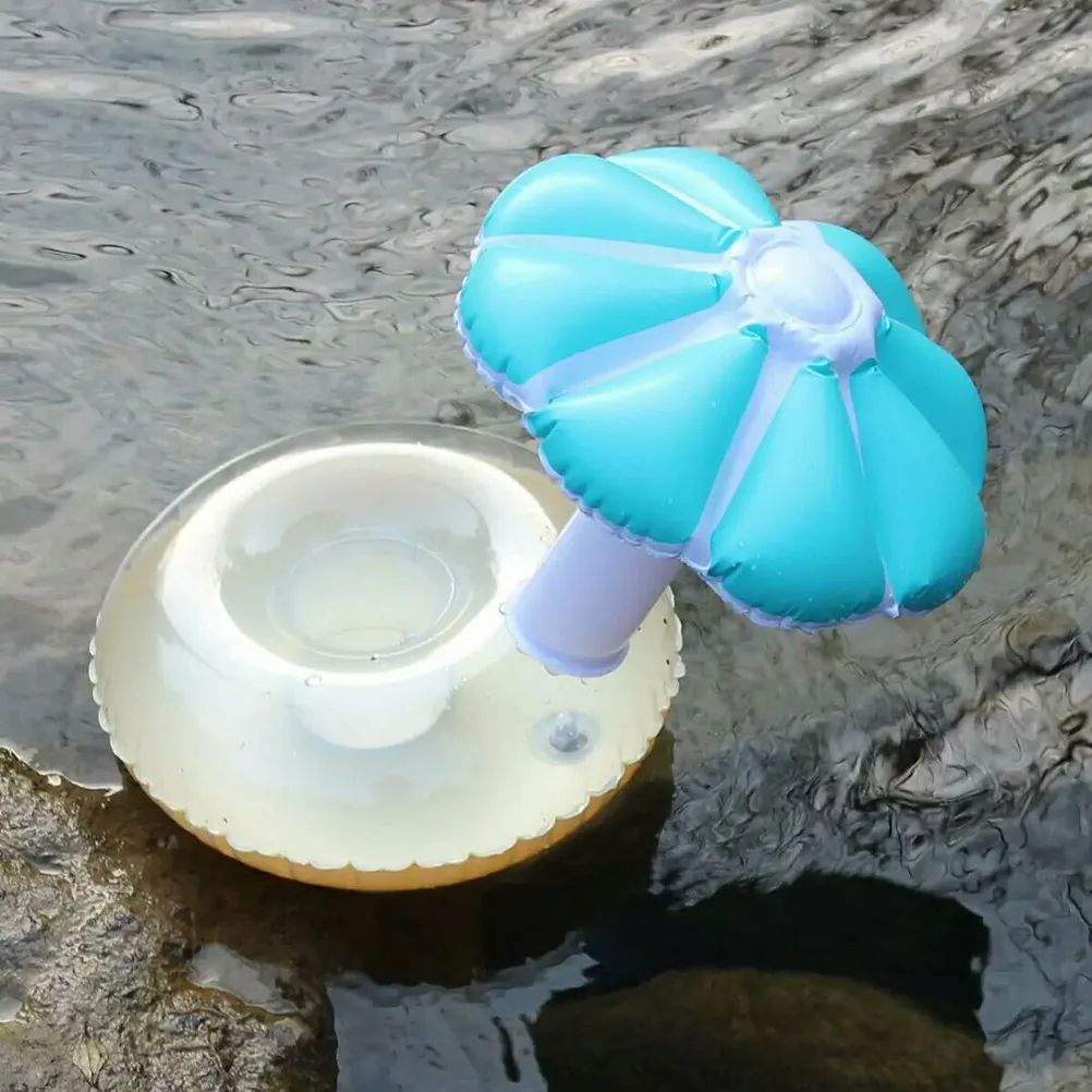 3Pcs Inflatable Floating Drink Holder PVC Cup Coasters for Swimming Pool Beach Party Hawaiian Luau Tropical Summer Event