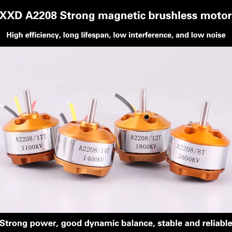 A2208 2208 Brushless Motor  KV1100/1400/1800/2600  for RC Aircraft Copter Airplane Electric Motor Engine/Multi-Axis UAV