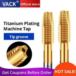 M2-M24 Titanium Coated Point Plug filettatura vite Tap punte da trapano in acciaio ad alta velocità Forward Chip Ejection rubinetti con gambo tondo