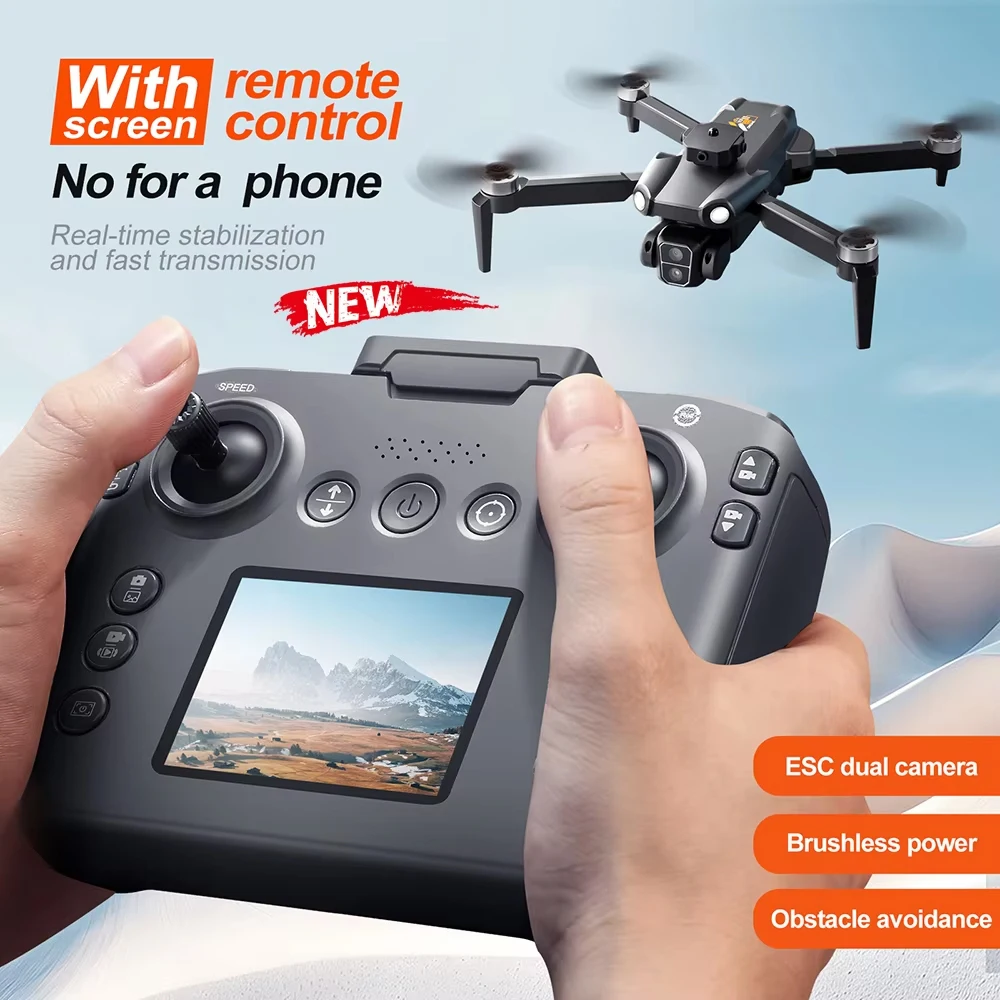 Upgrade with Screen Drone 8K Professional HD Camera Send Memory Card 5G WIFI FPV Video Aerial Photography RC Dron S119 MAX 5KM - view 2