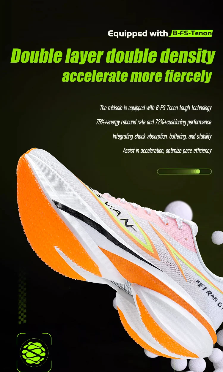 IRUNSVAN Professionelle Marathon-Carbonplatte für Herren, dämpfende Stoßdämpfung, atmungsaktiv, leicht, Laufschuh 106 – Detail 9