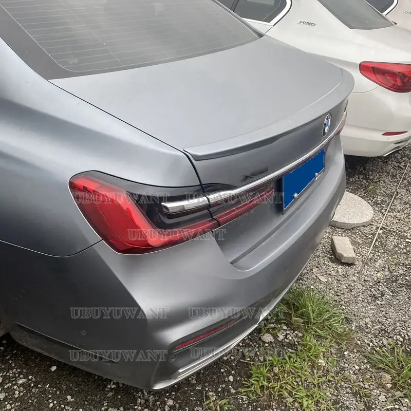 ABS Racing Rear Trunk Spoiler Wing Paint Color Lip P Style For BMW G11 G12 7 Series 740i 750i Sedan 2016 2017 2018 view 5