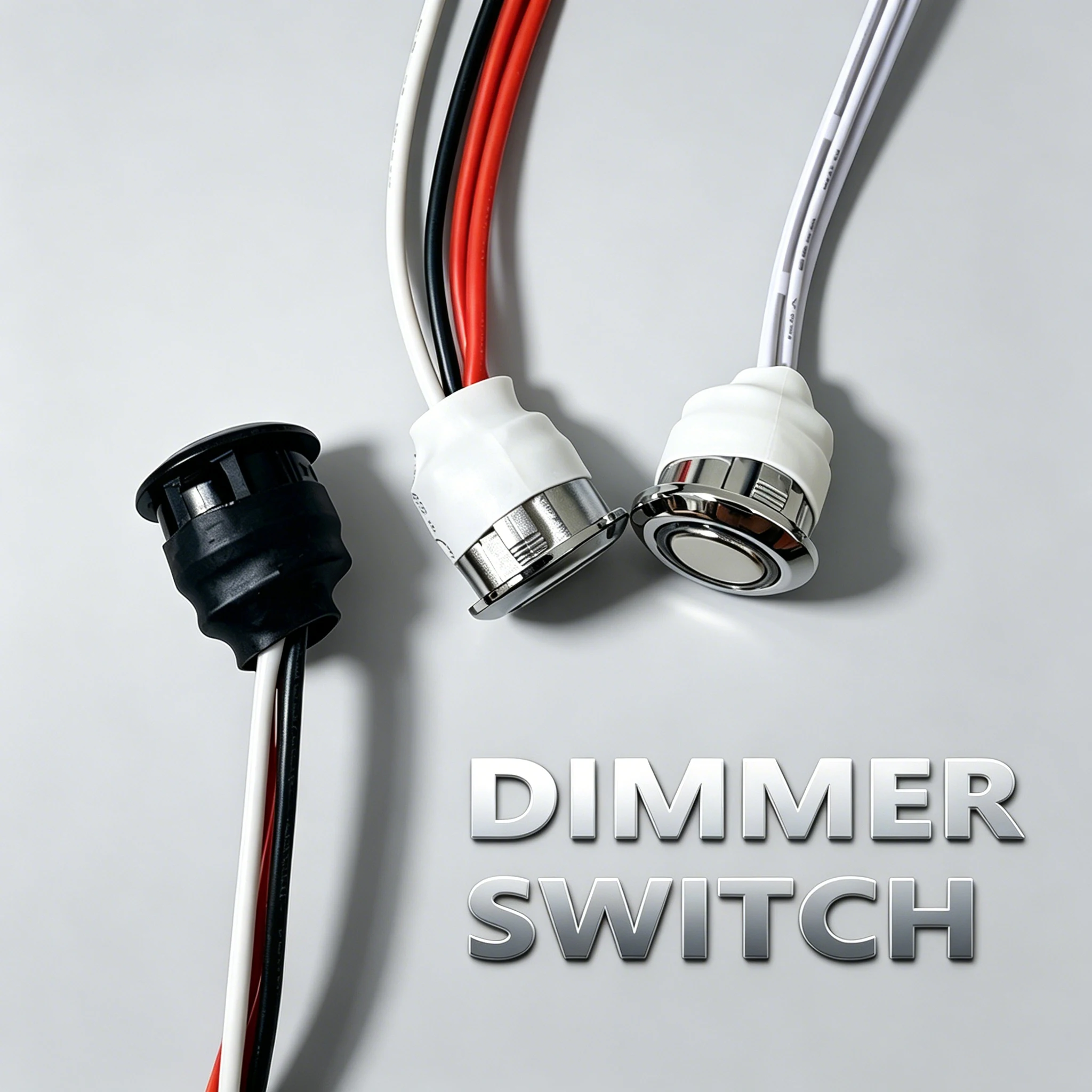 LED Touch Switch with Infinite Dimming Blue Indicator Light for Various LED Lighting Fixtures with Adjustable Memory Function