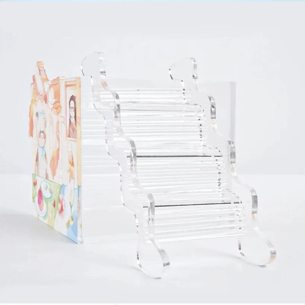 

Hamster Ladder Bridge Clear Hamsters Climbing Toy Acrylic Ladder Stairs Toy Small Animals Cage Accessories For Mice Rat Toy