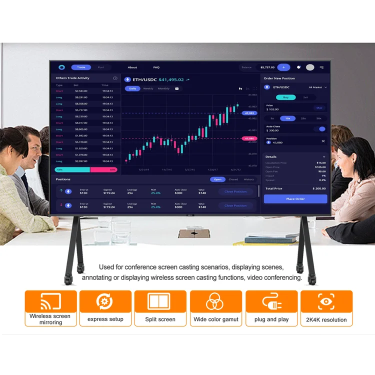 LED High Brightness P1.87 COB Display Bildschirm Konferenzraum Indoor Digital Signage Werbung HD Video Wall Mall