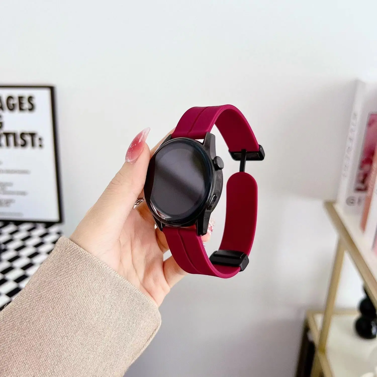 Magnetic Silicone Strap For Haylou Watch R8 S8 RS5 RS4 RS3 RT2 RT GST Sport Band For Haylou Solar Plus RT3 Men Women Bracelet
