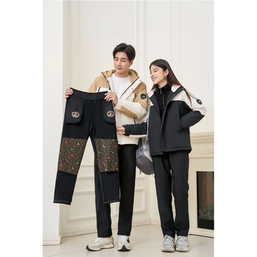 

Мужские флисовые походные брюки-карго из софтшелла, теплые наколенники, износостойкие прямые брюки, пара уличных горных брюк