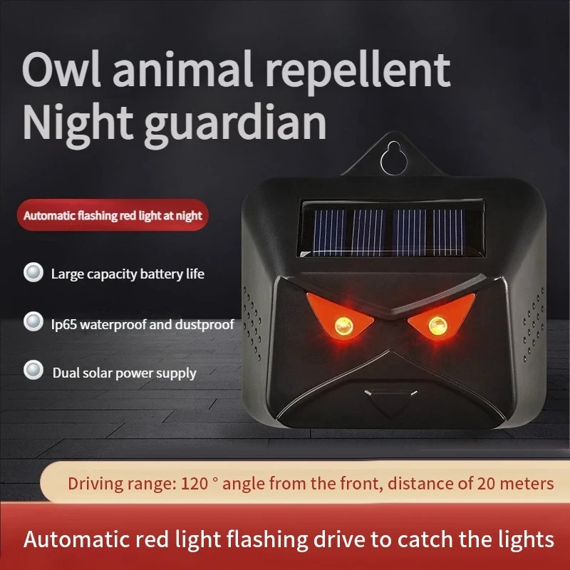 Neues wasserdichtes Tierabwehrgerät für den Außenbereich mit rotem Laserlicht und Stroboskop zur Tiervertreibung - Solarbetriebener Hirschvertreiber