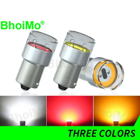 BhoiMo 12V 24V P21W Led 빛 1156 1157 램프 스트로브 BAY15D BA15S R10W P21/5W R5W T20 7443 7440 플래시 주차 꼬리 전구 트럭 자동차