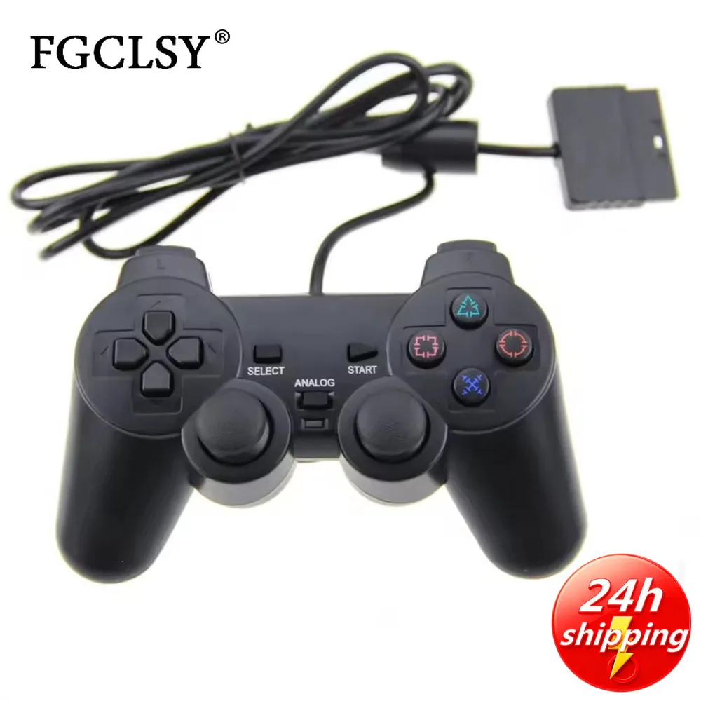 controle-com-fio-fgclsy-para-ps2-joystick-de-jogo-com-vibracao-para-playstation-2
