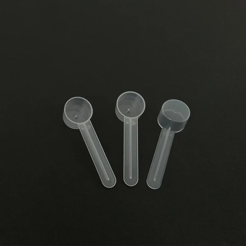 

5cc 2.5g Micro Lab Plastic Scoop 5ml 2.5 gram PP Measuring Spoon For Powder Liquid - 100pcs/Lot Free Shipping