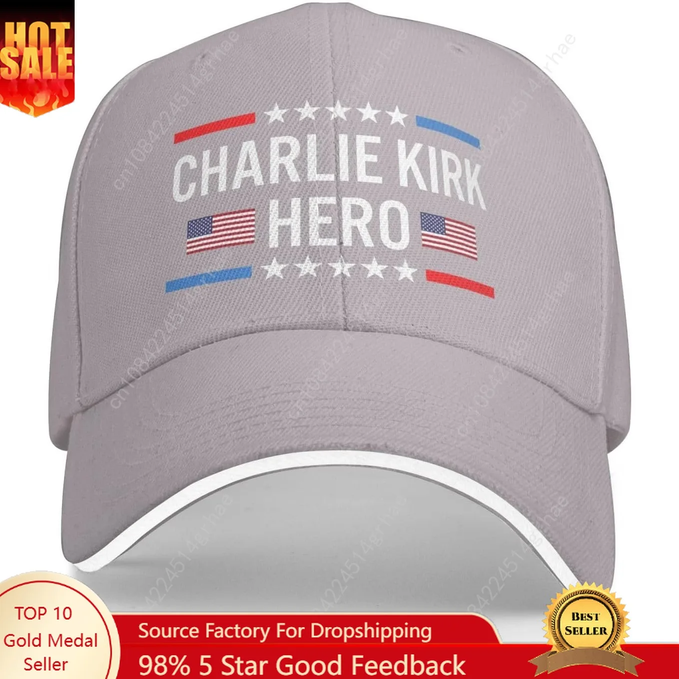 

Hero Charlie Kirk Hat Mens Trucker Hats Ball Caps