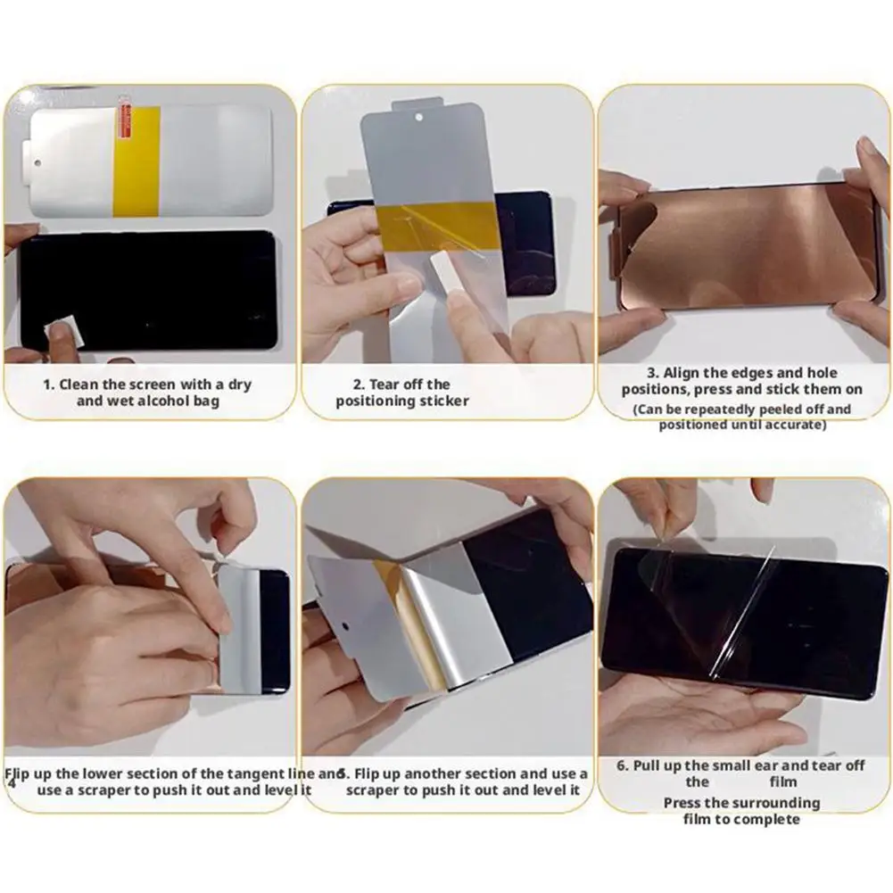 Screen Protector for Nubia Flip 2 Inner Screen HD Seamless Peep-proof Soft Privacy Film Anti-Scratch Film for Nubia Flip 2