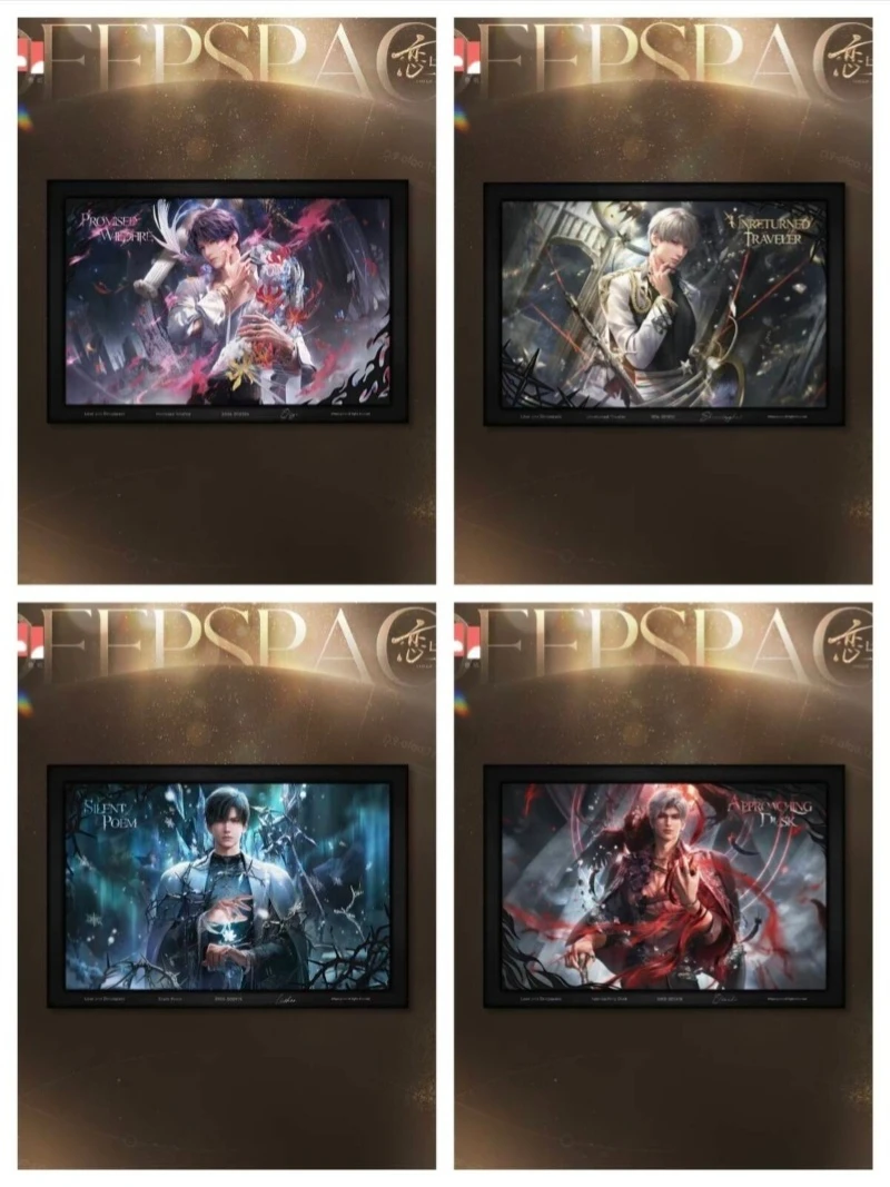 [Offizielles Merchandise-Produkt] Anime Love and Deepspace Cherished Adoration Game Cos Sylus Rafayel Zayne Xavier 365x245mm Giclée-Kunstdruck