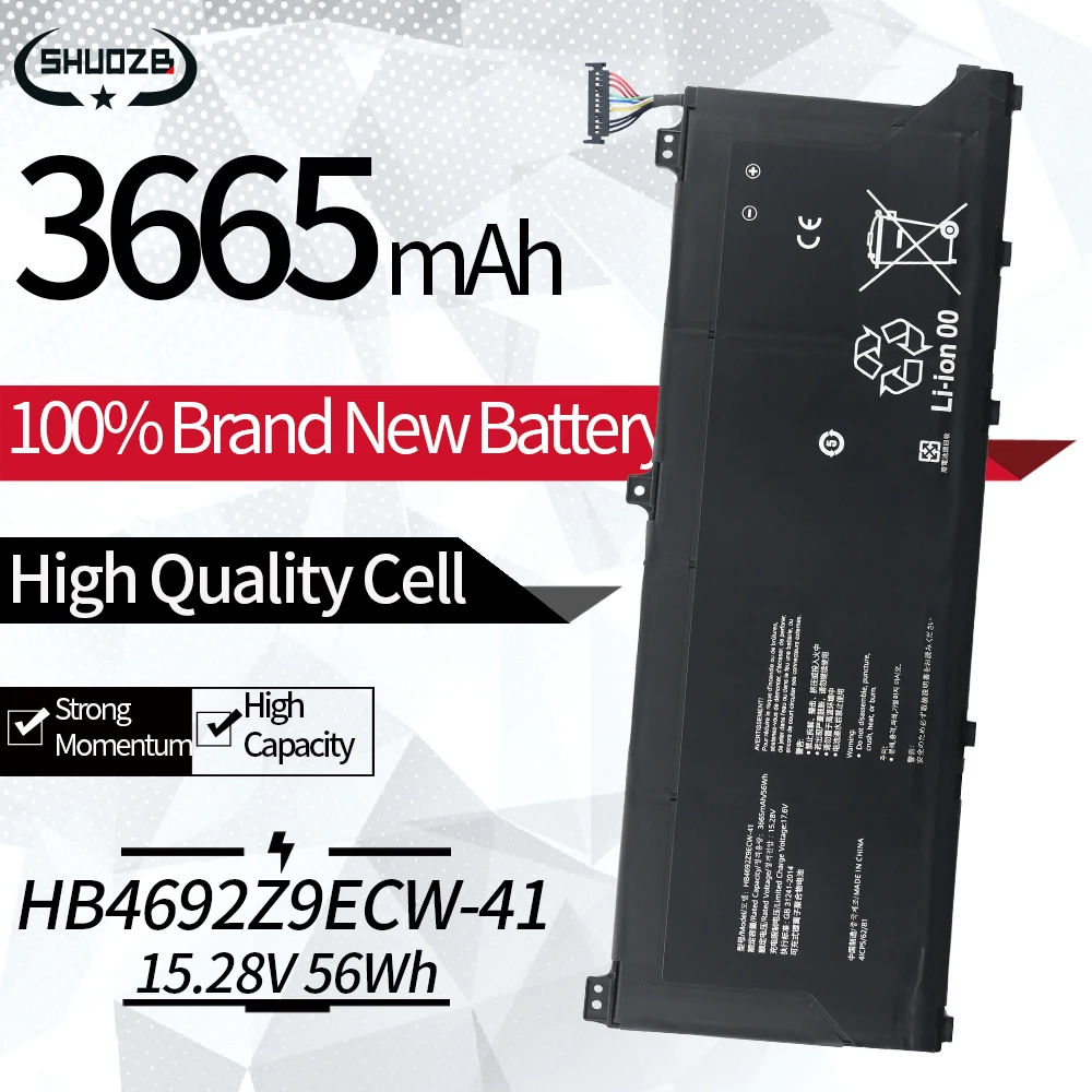 Bateria para Huawei Matebook Hb4692z9ecw41 D1453010tvs Nbl-waq9r Nbl-wap9r Nbb-wah9 Ndr-wfh9hn Magicbook 14 Novo