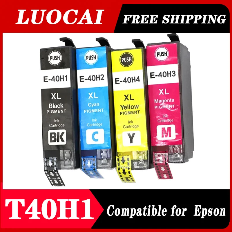 

Чернильный картридж T40H T40H1 T40H2 T40H3 T40H4, совместим с Epson SureColor T3180N T5180N T 3180N 5180N, пигмент для струйного принтера