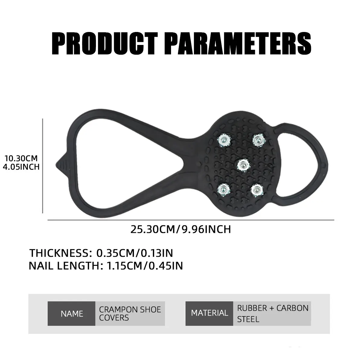 2 أزواج في الهواء الطلق 5 الأسنان الجليد القابض المضادة للانزلاق أغطية الحذاء النساء الرجال سيليكون التنزه تسلق المضادة للانزلاق سبايك القبضات المرابط