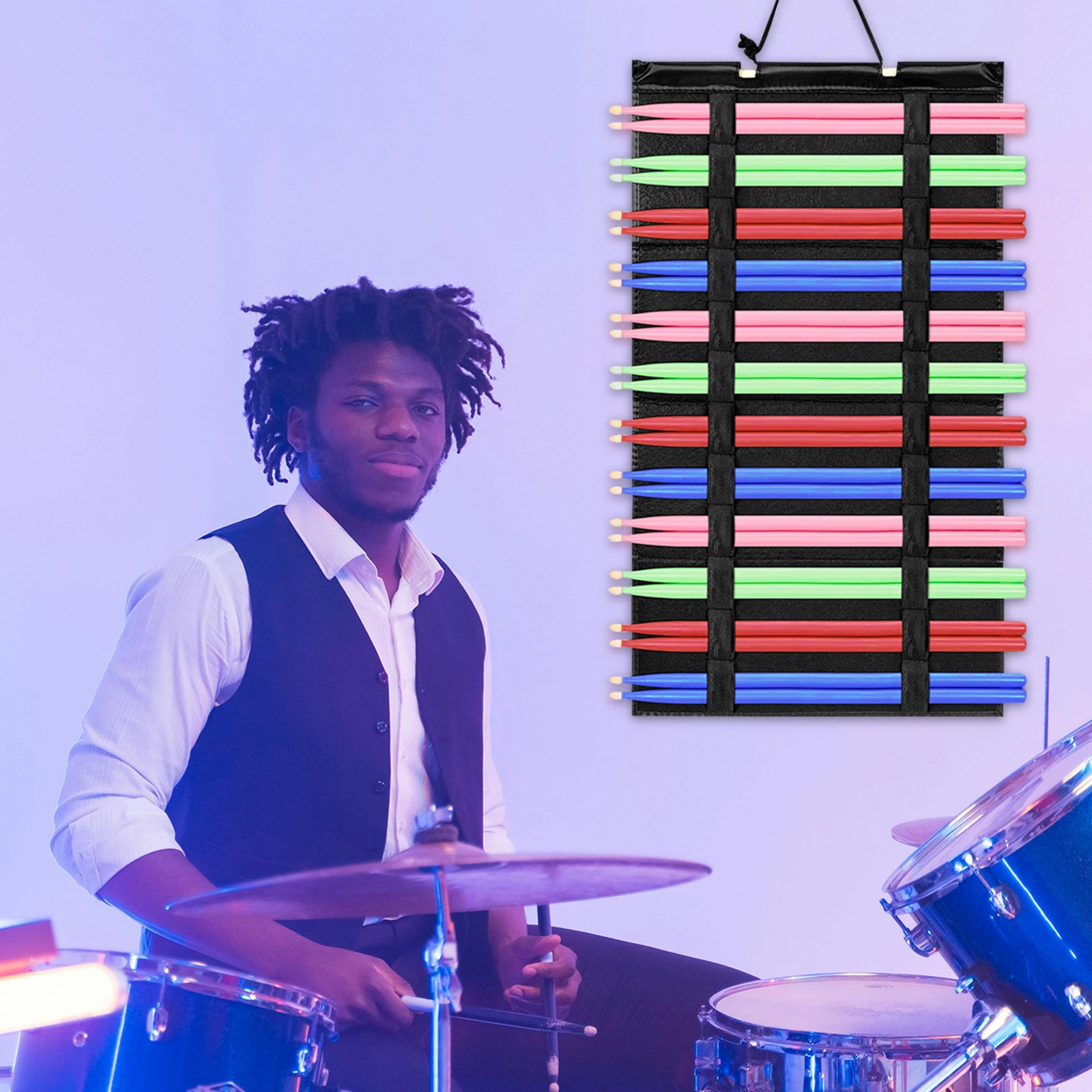 

Drumstick Hanging Stand Sticks Organizer Display Holder Ground Wall Taekwondo Supplies Rack