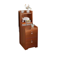 Bedside Table Small Simple Bedroom Home Shelf Storage Cabinet Mini Locked Seam Cabinet