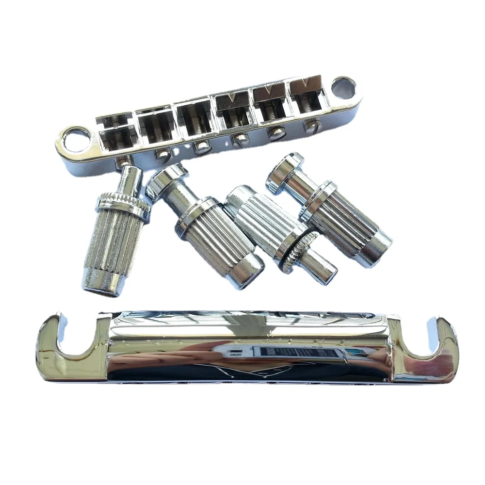 

1 Set Chrome Silver Tune-O-Matic Electric Guitar Bridge And Taiiece For MADE IN KOREA