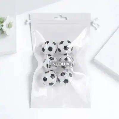 6Pcs Black White Mini Table Football Balls 32mm Recommended for 135cm Football Tables Small Ball Black & White Ball