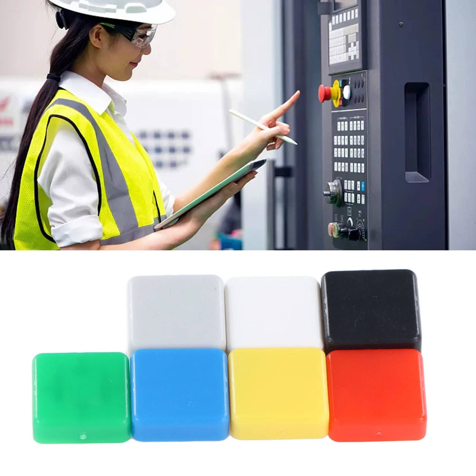 

Push Button Industrial Momentary Tactical Control Straight 7 Color A14 Push Button Caps